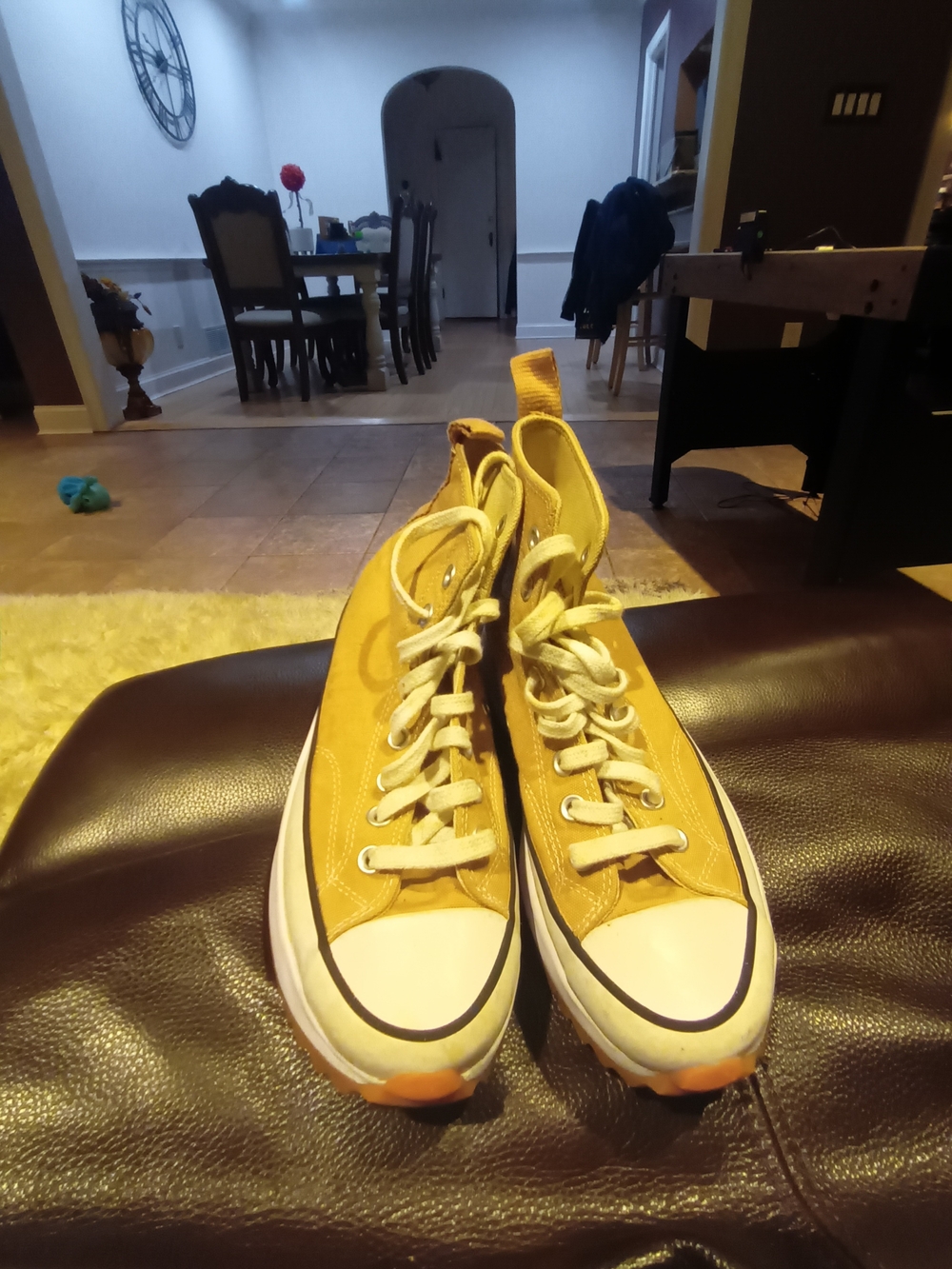 Converse Yellow High-Top Sneakers